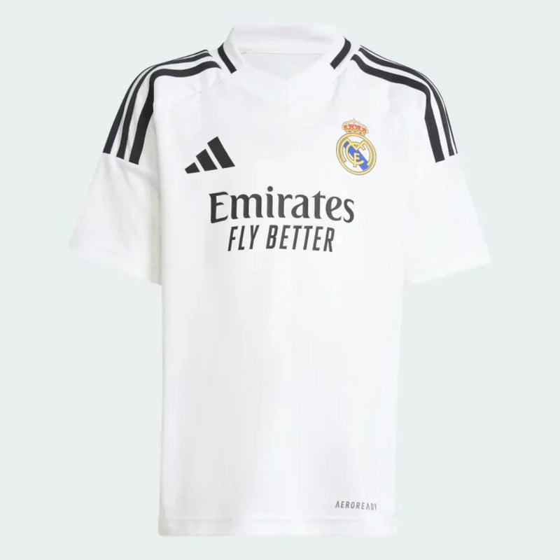 Kit Infantil Real Madrid l 2024/25 Branco - Modelo Torcedor