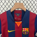 Kit Infantil Barcelona  Retrô 14/15 – Azul/Vermelho