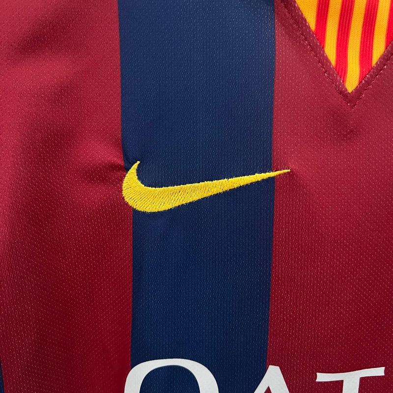 Kit Infantil Barcelona  Retrô 14/15 – Azul/Vermelho