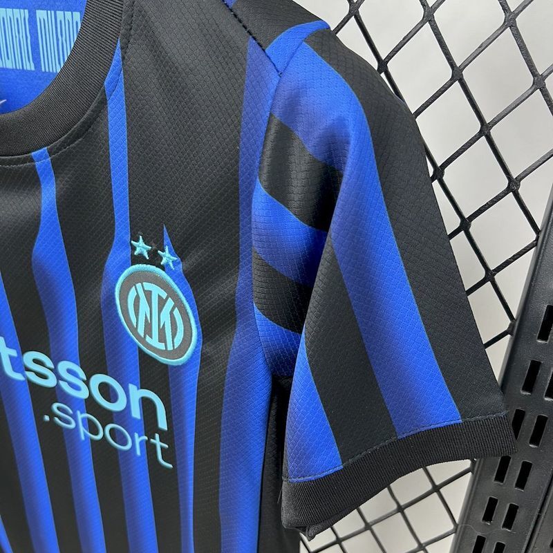 Kit Infantil Inter de MilaoMilão 25/26 –  Azul/Preto