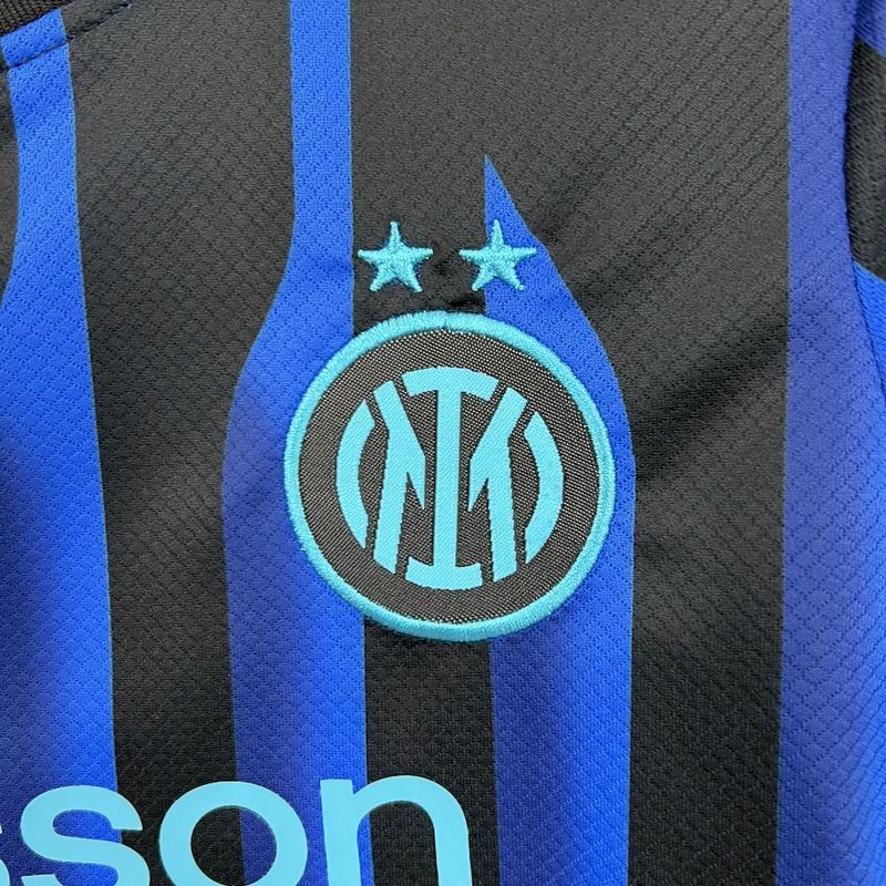 Kit Infantil Inter de MilaoMilão 25/26 –  Azul/Preto