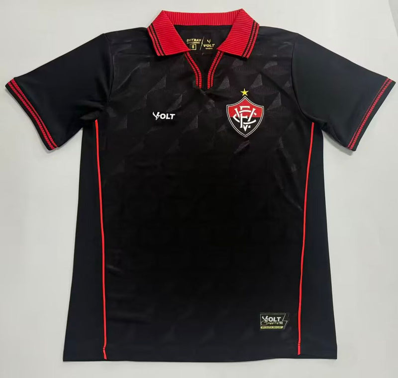 Camisa Jogo 3 Vitoria 25/26 - Masculina Preto Torcedor